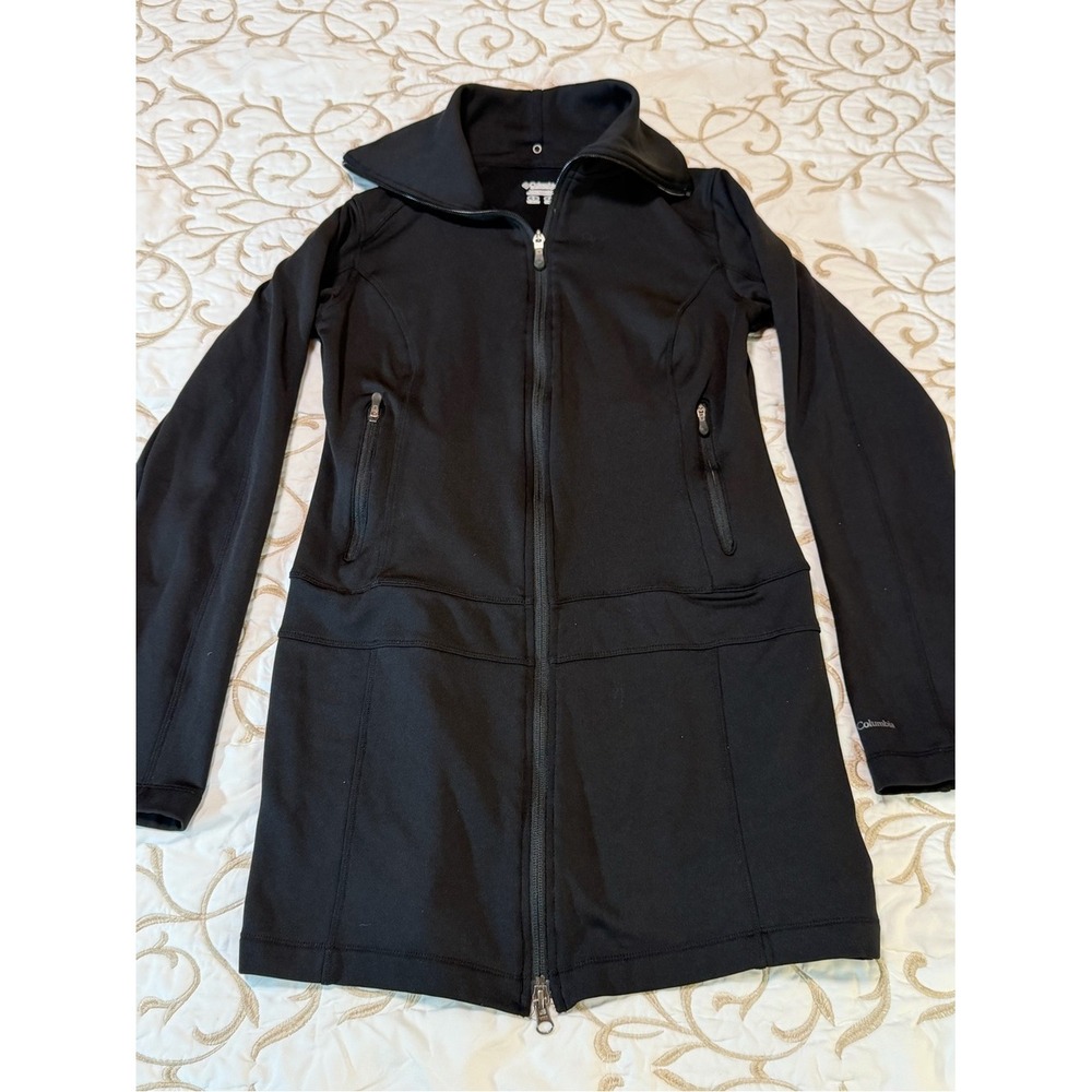 Columbia Women's Black Long Zip Utility Jacket